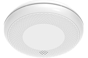 RUNIDUR Detector Combinado de Humo y CO, Detector de Humo de Monóxido de Carbono Independiente, Sensor Preciso con Batería de 10 Años, Botón de Prueba, 1 Pieza