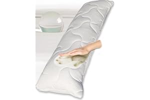 ‎TRAUMREITER Traumreiter Seitenschläferkissen Memory Foam orthopädisches Kissen Seitenschläfer ca. 140x40, 20 cm verstellbar, Schwangerschaftskissen, Lagerungskissen Erwachsene XXL langes Body Pillow Komfortkissen
