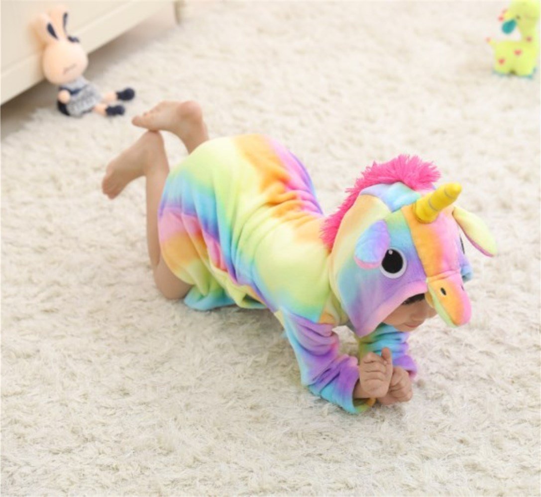 EuHigh-Peignoir-Enfant-Vtements-Confortable-Polaire-Doux-Licorne--Encapuchonn-Vtements-de-Nuit-Cadeau-Unisexe