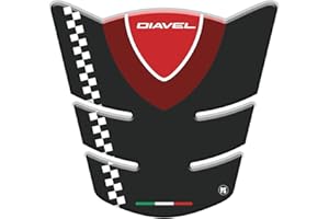 Paraserbatoio.it 3D Effect Resin Tank Cover for Motorcycles Compatible with Ducati Diavel v4.