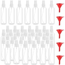 RVLZKCPG 40 Piccoli Flaconi Spray, 30ml Flacone Spray Vuoto, Trasparente Bottiglia Spray Vuota, Flaconi da Viaggio, Spray Bottle per Liquido Cosmetico
