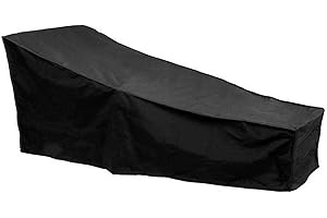 Easy-topbuy Bain Soleil Housse Chaise Longue Bâche pour Chaise Longue Anti-UV Anti-Vent Imperméables Tissu 420D Oxford Housse Protection Bain Soleil, Transat Jardin 200X68X40–70cm