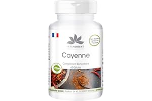 Poivre de Cayenne - Capsicum frutescens et capsaïcine - piment de cayenne - 60 gélules | Herba Direkt