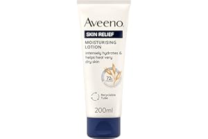 Aveeno Skin Relief Moisturising Lotion (1x 200ml), Moisturiser With Soothing Triple Oat Complex & Shea Butter, 72-Hour Intense Hydration, Helps Relieve Very Dry, Tight and Sensitive Skin