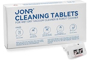 JONR Comprimés effervescents de nettoyage de sol, compatibles avec le balai aspirateur JONR ED12 pour sols humides et secs, ensemble de 15 comprimés