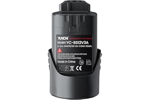 YUNCHI Batteria di ricambio 3,0 Ah per batteria Bosch 12 V, compatibile con sistema Bosch Professional 12 V
