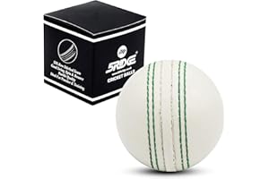 5RIDGE Cricketbälle für Training, Coaching, Übung und hervorragende Sprungfähigkeiten, weicher Moosgummi, Cricketball mit langlebigen, traditionellen Nähten, genäht für alle Altersgruppen (weiß)
