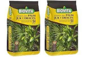 BIOVITA DECORATIVE STONES & GARDEN MINERALS 2X Erde 5L für Grünpflanzen - Set - Blumenerde für Zimmerpflanzen, Balkonpflanzen, Gartenpflanzen, Gewächshauspflanzen, Grünpflanzen - Pflanzerde - Zimmerpflanzenerde