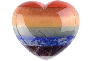 AHLMA Heilstein Energie Therapie Steine Herz Deko Hausgarten-dekoration Schmuckherstellung Geeignet für Psychotherapie Meditationshilfe Oder Gesichts und Rückenmassage(Herzform)
