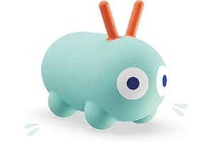 Quut - Skippi Animal Sauteur - Jouet Sauteur Gonflable - intérieur et extérieur - Pompe comprise - 35 x 46cm - Cadeau - Design - à partir de 12 Mois (Vert Menthe)