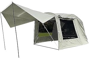 TEKSOME Coche Refugio Solar | Toldo para portón Trasero SUV | Carpas portátiles para Camiones | Tienda campaña para Puerta Trasera Coche para Acampar | Equipo Camping para Coche