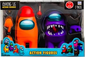 Among Us P.M.I actionfigurer – 2-pack (S1) (slumpmässig) (AU6015)
