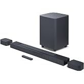 JBL Bar 800 Pro, 7.1 (5.1.2) Channel Truly Wireless Soundbar with True Dolby Atmos® 3D Surround Sound, 10” Down-Firing Wireless Subwoofer, PureVoice, 