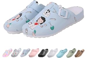 Geweo Garden Shoes Womens Mens, Work Mules Clogs Non-Slip Lightweight Adjustable Sandals Nurse Walking Shoes Indoor Outdoor Comfortable Slippers