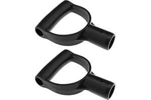 Be In Your Mind 2 Stück Spatenstiel D-förmiger Kunststoffgriff Schaufelgriff Ersatz Gartengabel Griff 28 mm Innendurchmesser für Spaten Schaufel Gabel Graben Rechen Werkzeuge