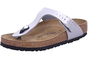 Birkenstock Classic Gizeh Birko-Flor japonki damskie, srebrny - srebro - 40 EU