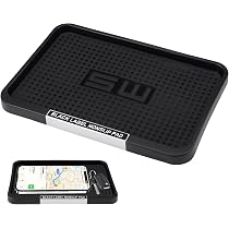 Lot De 3 Tapis Antidérapants Gel Pour Voiture - Noir, Rond Et Ovales, Maintient Téléphone, Lunettes, Clés Sur Tableau De Bord - 11