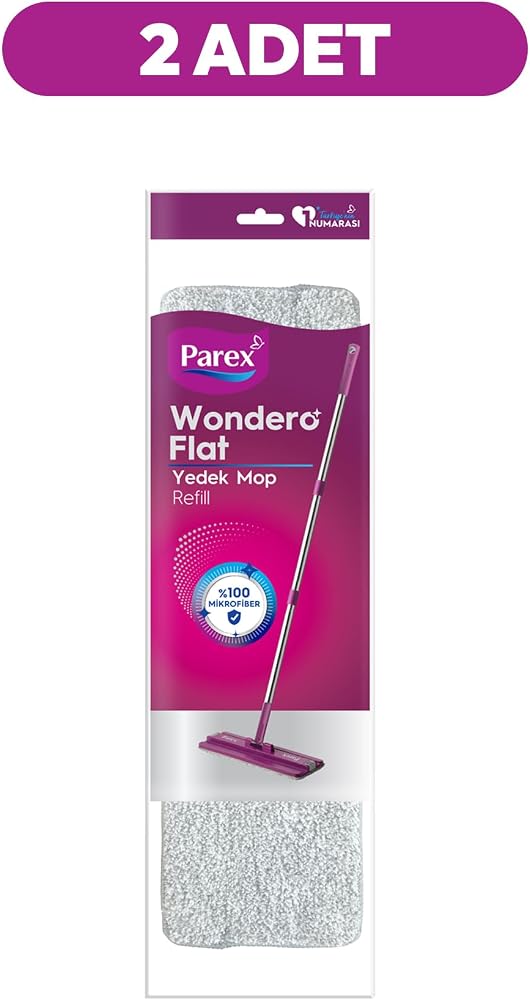 Parex Wondero Flat Yedek Mop Refil İkili Paket