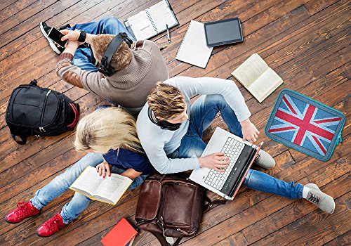 PEDEA Design Schutzh  lle Notebook Tasche bis 13 3 Zoll  33 7cm   Jeans Union Jack