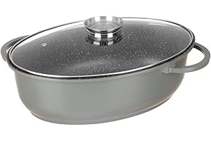 KASANOVA rostiera I Giganti, rostiera induzione, forno, tutti i piani cottura per arrosti e secondi di pesce e carne (Rostiera, 42x28)