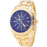 Herrenmode-Sportuhren, DREI-Augen-Indizes mit Datumszifferblatt, analoge Quarzuhren, mit Edelstahlarmbändern Outdoor-Bergstei