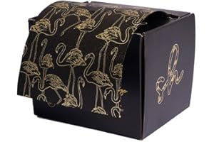 SIMPLY HAIR Extra breite Haarfolie, Friseurfolie für Highlighting und Balayage, 12,7 cm breite Haarfolienrolle mit integriertem Cutter geprägte Folie mit (Flamingo)