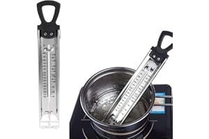 dedepeng Thermomètre de cuisine en acier inoxydable pour jam sucre liquide sans mercure