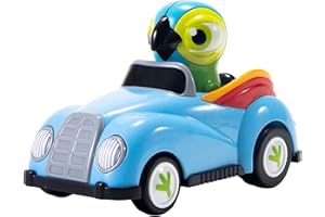 BANDAI La Granja De Zenón Vehículos de Juguete A Rodar Lorito Pepe, 12 cm, Educativo y Divertido para Niños, Promueve la Imaginación y el Juego Creativo, Materiales de Calidad y Diseño Duradero