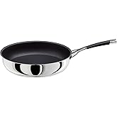 Stellar Flow 28cm Non Stick Frying Pan, Pancake Pan & Stainless Steel Frying Pan for Induction Hob, Oven Safe Cookware