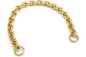 XIAZW Modische Schwere Aluminium O Form Metall Geldbörsen Tasche Griff Riemen Kette Schultergurt, Handtaschen Umhängetasche Dekoration Kette, Tasche Zubehör Charms (Antikes Gold)