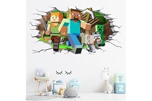 YCVBCY 3D Giochi Adesivo murale,Adesivi da Parete per Camera da Letto della Ragazzo,Cartoon Adesivi da Parete,Giochi Decalcomanie per Soggiorno Zona di gioco