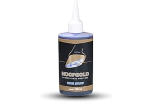 HOOFGOLD BlueStuff – Agente altamente eficaz para la putrefacción y enfermedad de la línea blanca en caballos – Ayuda inmediata para pezuñas malolientes y blandas – Admr – 100 ml