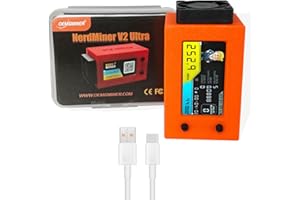OEMGMINER NerdMiner V2 Ultra 250KH/S Edition - Low Power, chłodzony wentylatorem BTC Miner z wyświetlaczem T S3, Lucky Solo Lottery Mining, wysoka wydajność dla entuzjastów kryptowalut