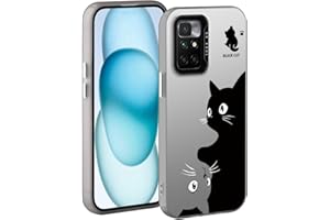 YUXING Funda para Xiaomi Redmi 10 2022 / Redmi 10 4G - Carcasa Teléfono Móvil Antichoque Delgada Patrón Artístico Fresco Bumper Slim Case Cover (Cat)