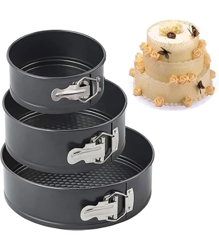 Lot De 2 Moules à Gâteau Ronds Démontables - Antiadhésifs, 18 & 22 Cm - Acier Carbone, Compatible Lave-Vaisselle