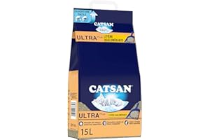 Catsan Agglomérante Ultra Plus - Litière agglomérante pour chat - 1 sac de 15L