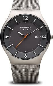 BERING Uomo Analogico Solare Orologio con Cinturino in Acciaio inossidabile  Cinturino e Vetro zaffiro 14440-077 : Amazon.it: Orologi