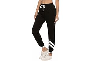 Nieery Pantaloni Sportivi Donna Pantaloni Tuta Cotone Jogging Yoga Casual Donna con Tasche e Cintura