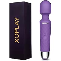 G Spot Wand Vibrator for Women, XOPLAY 20 Modes Powerful Dildo Clitoral Stimulator, Wireless Quiet Waterproof USB Rechargeabl