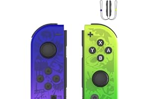 ELYCO 2er Set Switch Controller, Ersatz Controller Compatible mit Switch/OLED, Motion Sensing,Vibration, Plug and Play, mit Handgelenkschlaufen