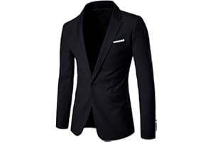 Allthemen Veste de Costume Slim Homme Blazer Formel Veston Mariage