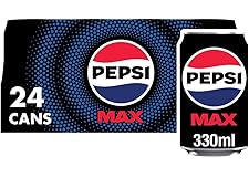 Pepsi Max No Sugar Cola Cans 24 x 330ml