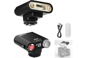 NEEWER Flash Caméra Z160 SE, 20Ws GN15 6000 ± 200K Speedlight, Alimentation Manuelle 1/1-1/128 & Mode S1/S2, éclairage Studio Pleine Puissance 650, Compatible avec Canon Nikon Sony Fuji Olympus