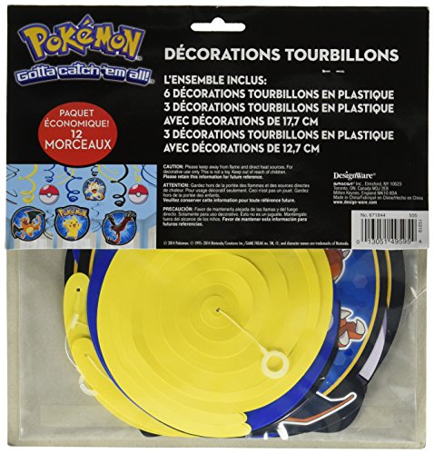 Amscan International 671844 Pokémon hängende Dekoration Swirl - 2