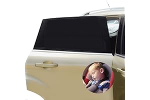 YWYHHM Sonnenschutz Auto,Sonnenschutz Auto Baby Kinder mit Zertifiziertem UV Schutz,Universal Sonnenblende Auto Netz,für Seitenfenster Meshmaterial Schützt Mitfahrer, Kinder & Haustiere, 2 Stück
