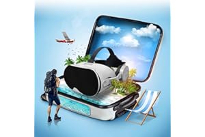 WHYCHSTORE VR Headset, Virtual Reality Headset with Controller & Headphones for Kid Adult Play 3D Game Movie, Virtual Reality Headsets To Play Games/Movies