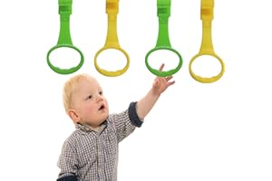 DJEDJEO 4 Pack Anneau Parc Bebe, Anneaux pour Lit Bébé et Parc, Anneaux pour l'entraînement de l'équilibre, Outil d'apprentissage de la Marche pour les Enfants