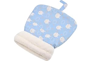 Enjoyaa Cama para perros y gatos, saco de dormir de invierno, lavable, autocalentable, para dormir, suave cama de felpa para mascotas, hasta 2,5-7,5 kg (azul)