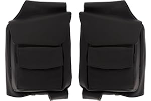 Kuryakyn 5289 Motorcycle Travel Luggage: Saddlebag Guard Storage Organizer Pouches for 1993-2019 Harley-Davidson Touring Motorcycles, Black, 1 Pair