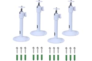 Folgtek Soporte de pared universal para cámara de techo, soporte para árbol de caza, accesorios de cámara (blanco-4 piezas largas)